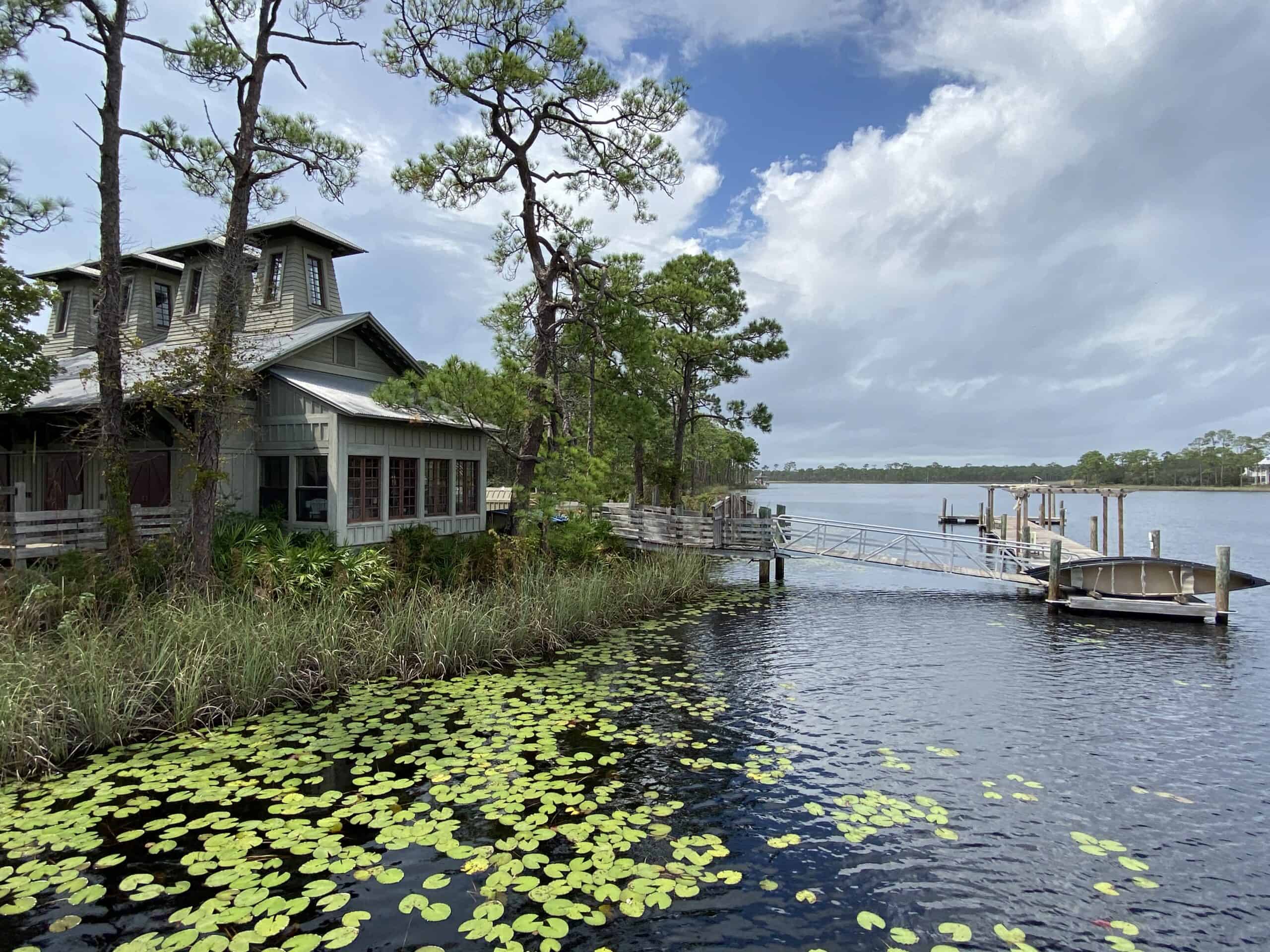 canoe or kayak in Watercolor on 30a in the fall