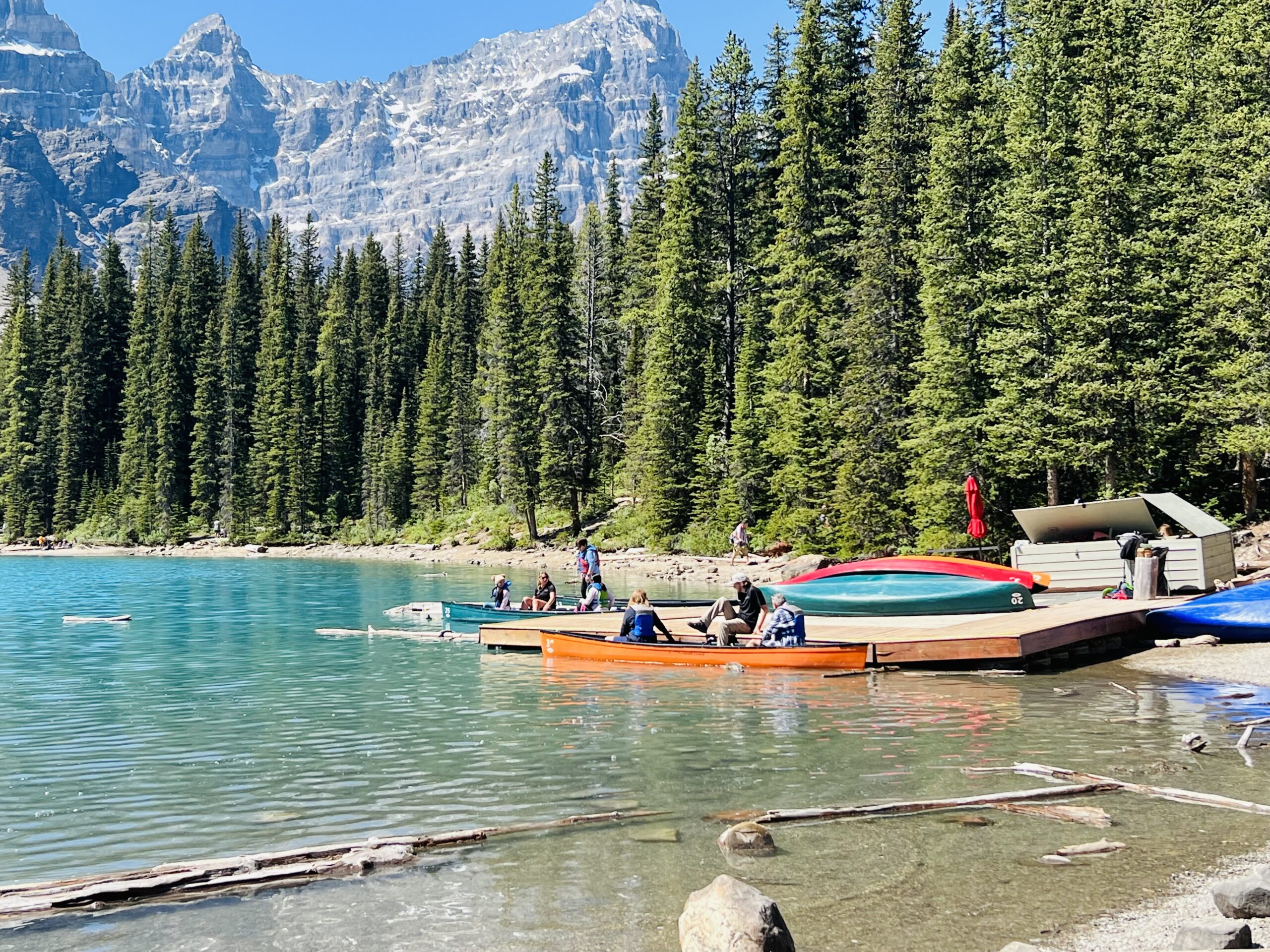 canoe at Lake Moraine