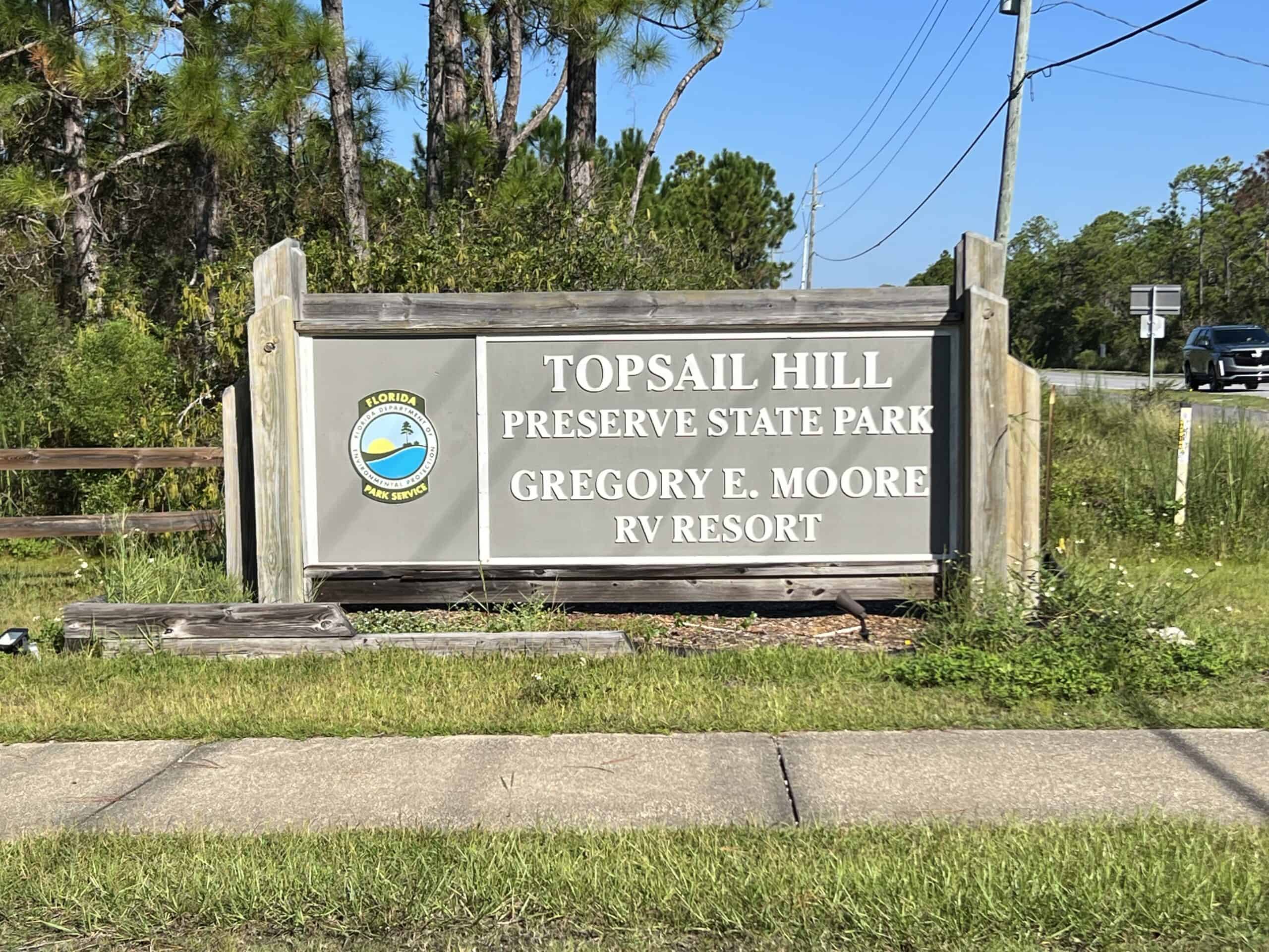 Topsail Hill is a family-friendly park with cabins campsites and RV sites