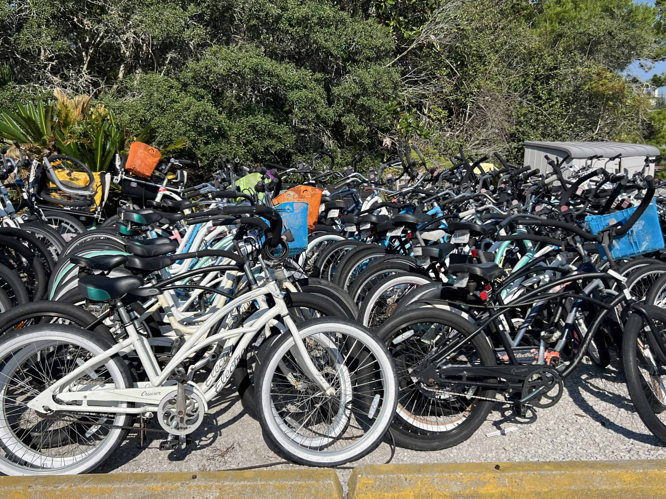 rent a bike on 30A to ride through Topsail