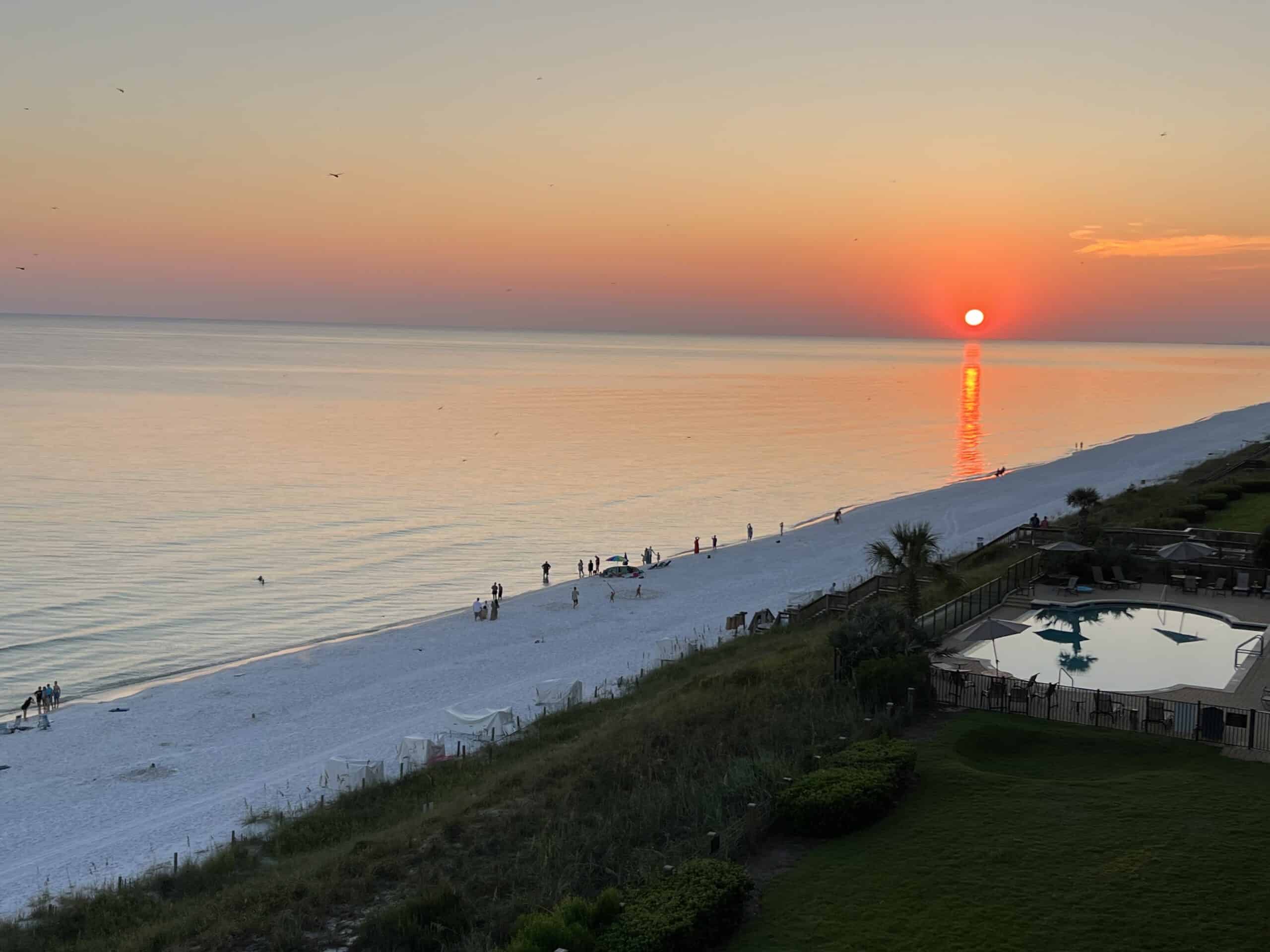 beach sunset Beach Sunset on 30A